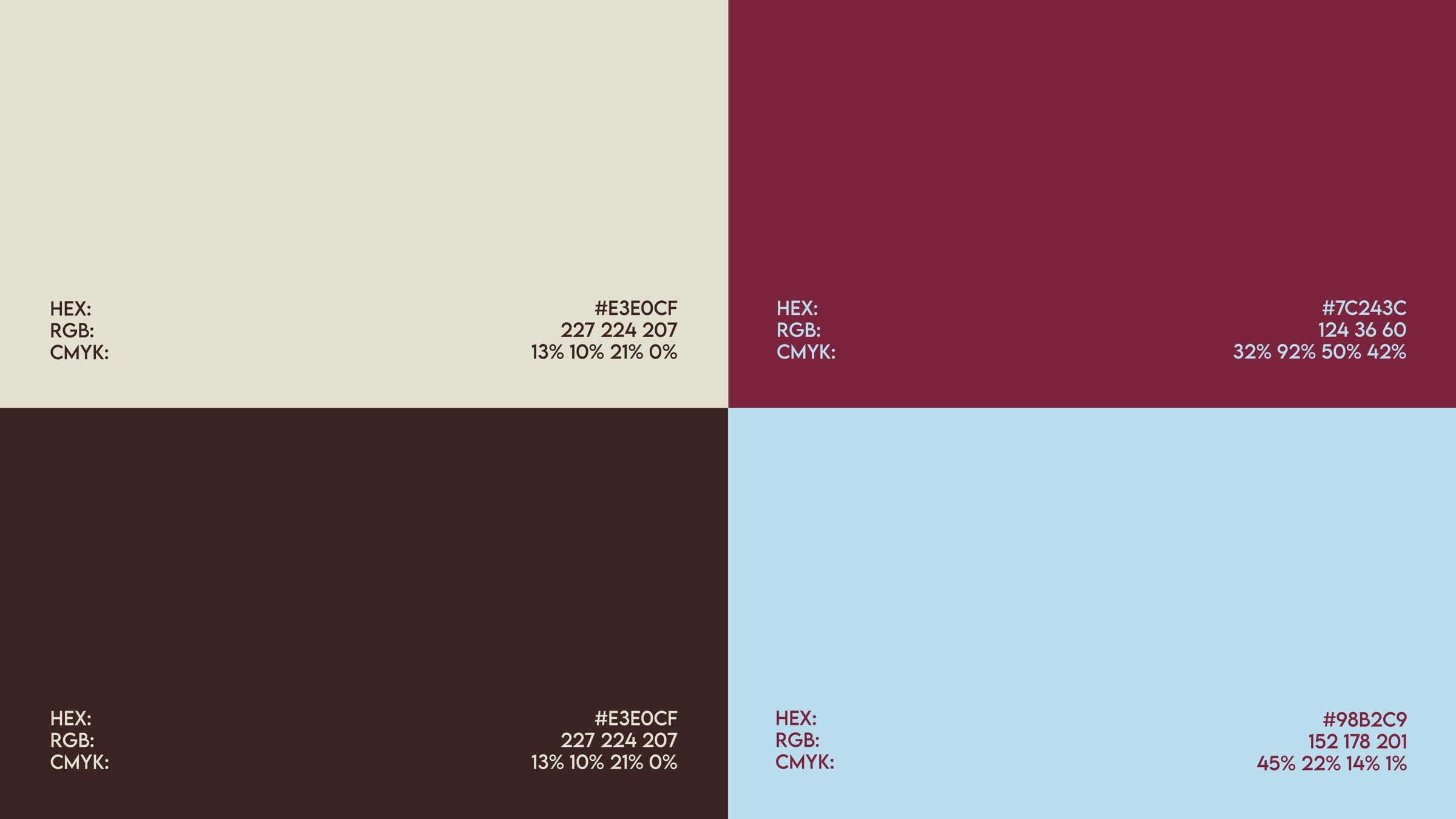 Paleta de colores de Lácar